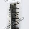 Черный кожаный ремешок Balmain B1732635, 16/13, с фигурным вырезом 7 мм, без замка, для часов Balmain Haute Elegance 8137