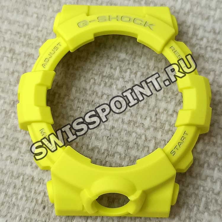 Желто-зеленый рант корпуса Casio 10595083 для часов Casio GMA-B800-9A