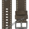 Коричневый кожаный ремешок Tissot T610043490, теленок, серая пряжка, 22/22, для часов TISSOT Chrono XL T116.617.36.097.00