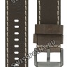 Коричневый кожаный ремешок Tissot T610043490, теленок, серая пряжка, 22/22, для часов TISSOT Chrono XL T116.617.36.097.00