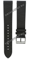 Черный кожаный ремешок Tissot T600040545, теленок, 21/19, черная пряжка, для часов Tissot Gentleman T098.407
