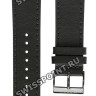 Черный кожаный ремешок Tissot T600040545, теленок, 21/19, черная пряжка, для часов Tissot Gentleman T098.407