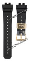 Черный полимерный ремешок Casio 10591657, желтая пряжка, для часов Casio G-Shock GMW-B5000KL-9E Kolor 35th Anniversary