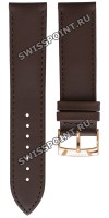 Коричневый кожаный ремешок Tissot T600039701, теленок, 21/20, розовая пряжка, для часов Tissot Every Time T109.610.36.031.00
