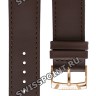 Коричневый кожаный ремешок Tissot T600039701, теленок, 21/20, розовая пряжка, для часов Tissot Every Time T109.610.36.031.00