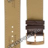 Коричневый кожаный ремешок Tissot T600039701, теленок, 21/20, розовая пряжка, для часов Tissot Every Time T109.610.36.031.00