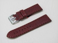 Коричневый кожаный ремешок из кожи теленка STAILER ORIGINAL 4785-2401 размер (24/22 мм), длина M (105 / 70 мм) с тиснением под кожу теленка