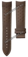 Коричневый кожаный ремешок Tissot T610041140, 22/20, без замка, для часов Tissot V8 T106.427, T106427A