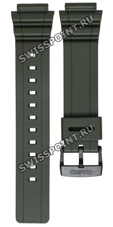 Зеленый полимерный ремешок Casio 10452256 для часов Casio MRW-S300H-3B