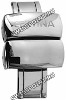 Стальной раскладной замок Certina C640015556, 17 мм, для каучукового ремешка часов Certina DS First C014.217, C014.235