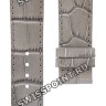 Серый кожаный ремешок Tissot T610034706, теленок, 20/18, без замка, для часов Tissot Carson T907.407