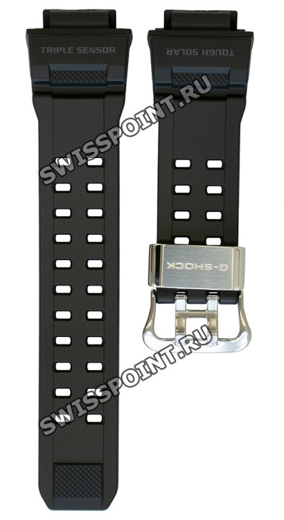 Черный полимерный ремешок Casio 10455201 для часов Casio GW-9400-1