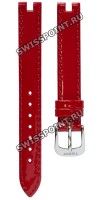 Красный кожаный ремешок Tissot T600035284, теленок, 12/12, с вырезом, стальная пряжка, для часов Tissot Pinky T084.210, T084210A
