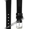 Черный кожаный ремешок Tissot T600046128, 12/10, стальная пряжка, для часов Tissot Heritage T128.161.16.012.00 Heritage Porto