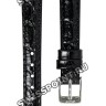 Черный кожаный ремешок Tissot T600046128, 12/10, стальная пряжка, для часов Tissot Heritage T128.161.16.012.00 Heritage Porto