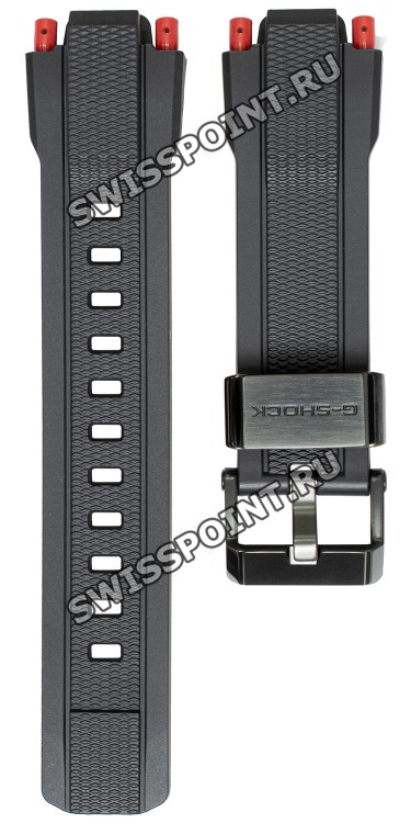 Черный полимерный ремешок Casio 10590968 для часов Casio MTG-B1000B-1A