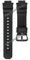 Черный полимерный ремешок Casio 10364892 для часов Casio AW-591ML-1A, AW-590, AWG-M100, AWG-101, AWG-100, G-7700, G-7710