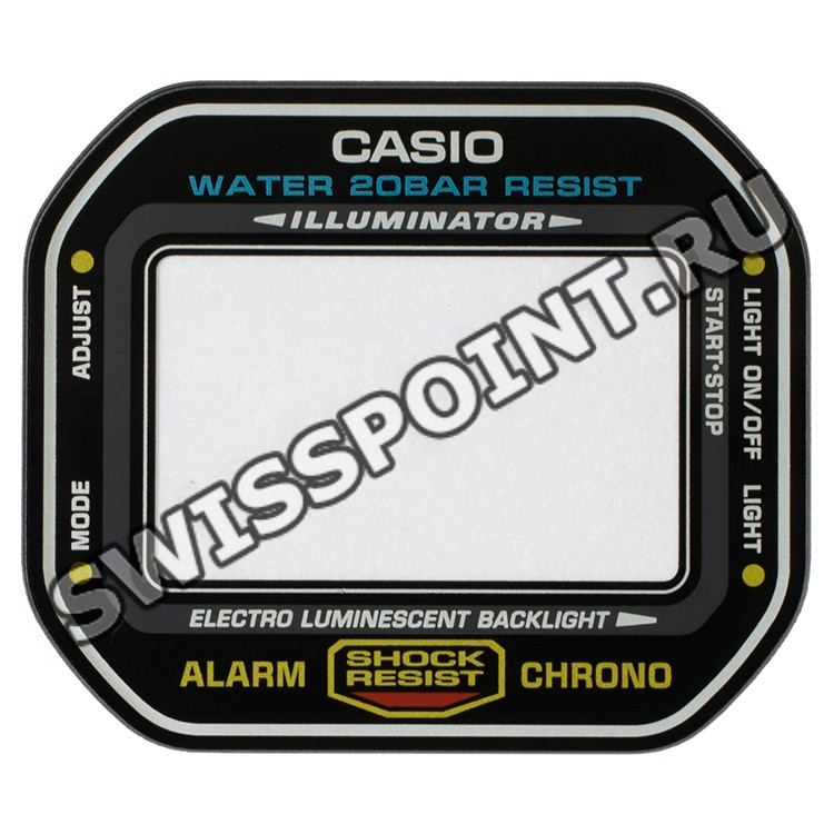 Минеральное стекло Casio 10484623 с принтом для часов Casio DW-5600P-4, DW-5600P-9