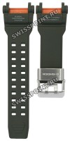 Зеленый полимерный ремешок Casio 10635871 для часов Casio G-Shock Gravitymaster GPW-2000-3A
