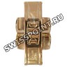Розовый стальной раскладной замок Certina C640016135, 17 мм, для каучукового ремешка часов Certina DS First C014.217.37.011.00, C014.235.37.011.00