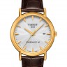 Коричневый кожаный ремешок Tissot T610034737, теленок, 20/18, без замка, для часов Tissot Carson T907.407, T907.410