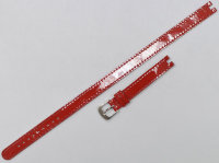Красный кожаный ремешок Tissot T600036763, теленок, 12/12, длина 260/75 мм, с вырезом, стальная пряжка, для часов Tissot Pinky T084.210.16.117.00