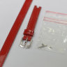 Красный кожаный ремешок Tissot T600036763, теленок, 12/12, длина 260/75 мм, с вырезом, стальная пряжка, для часов Tissot Pinky T084.210.16.117.00