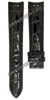 Черный кожаный ремешок Tissot T610031402, теленок, лаковый, 18/16, без замка, для часов Tissot Couturier T035.207, T035.210, T035.246