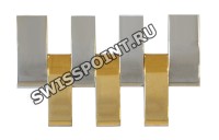 Стальное двухцветное звено браслета Tissot T613036342 для часов Tissot Tradition T063.610