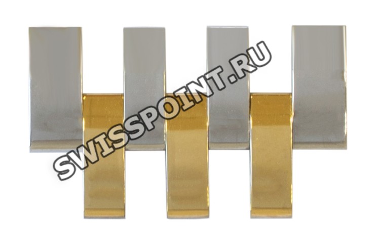 Стальное двухцветное звено браслета Tissot T613036342 для часов Tissot Tradition T063.610