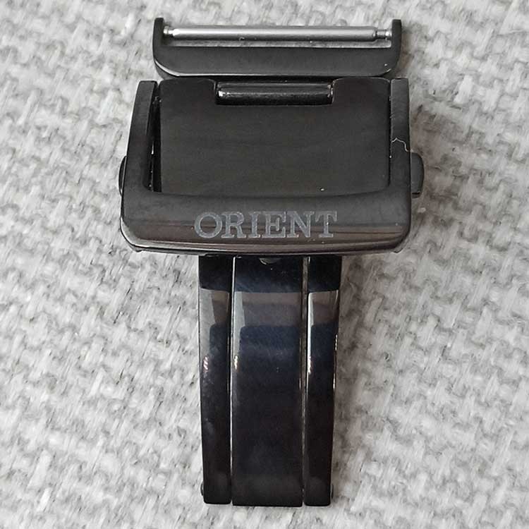 Черная стальная клипса Orient 20 мм для кожаного ремешка