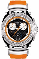 Оранжевый ремешок Tissot T610027285, силикон, без замка, для часов Tissot T-Race T027.414, T027.417