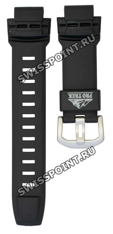 Черный полимерный ремешок Casio 10350859 для часов Casio PRG-500, PRG-200A, PRW-5000, PRW-2000A