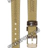 Коричневый кожаный ремешок Tissot T600046132, 12/10, розовая пряжка, для часов Tissot Heritage T128.161.36.012.00 Heritage Porto