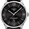 Черный кожаный ремешок Tissot T610036038, теленок, имитация крокодила, 21/18, без замка, для часов Tissot Ch.Tour. T099.405, T099.407, T099.427