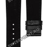 Черный кожаный ремешок Tissot T610036038, теленок, имитация крокодила, 21/18, без замка, для часов Tissot Ch.Tour. T099.405, T099.407, T099.427