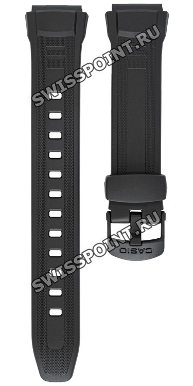 Черный полимерный ремешок Casio 10300101 для часов Casio W-212H-1A, W-212H-9A