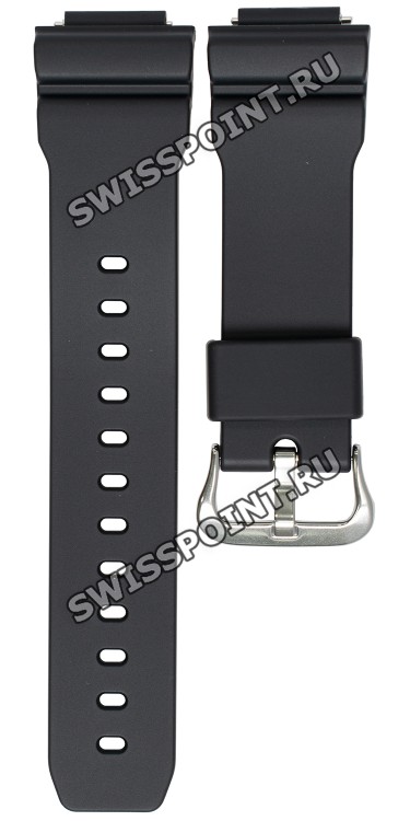 Черный полимерный ремешок Casio 10595226 для часов Casio GM-5600-1, GM-5600B-1, GM-5600G-9, GM-6900-1