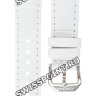 Белый кожаный ремешок Certina C600016809, матовый, теленок, с вырезом, 17/14, стальная пряжка, для часов Certina DS Queen C018.210