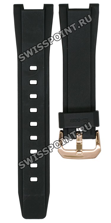 Черный полимерный ремешок Casio 10592093 для часов Casio MSG-S200G-1A