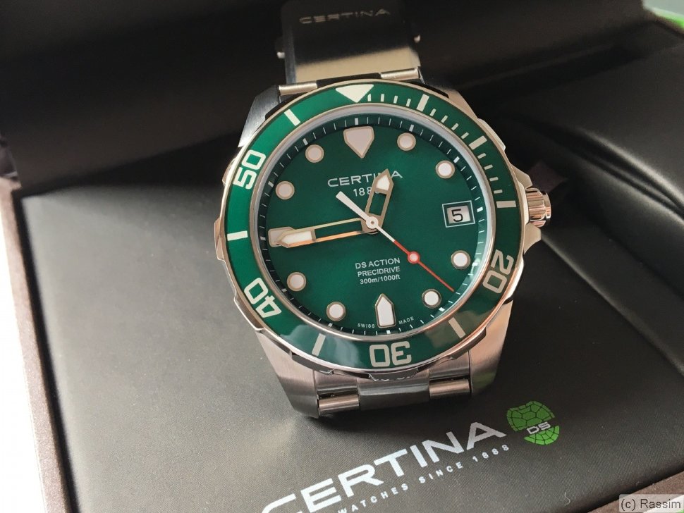 Certina ds action precidrive green on sale