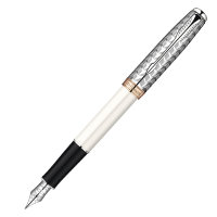 Ручка PARKER S0947310 Sonnet - Premium Metal & Pearl CT, перьевая ручка, F (№ 164)