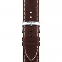 Коричневый кожаный ремешок Tissot T610046092, теленок, 22/20, без замка, для часов Tissot PR 100 T101.610, T101.617