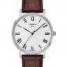 Коричневый кожаный ремешок Tissot T600040587, теленок, 19/18, стальная пряжка, для часов Tissot Every Time T109.410.16.033.00
