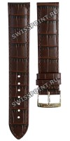 Коричневый кожаный ремешок Tissot T600040587, теленок, 19/18, стальная пряжка, для часов Tissot Every Time T109.410.16.033.00