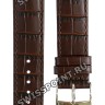 Коричневый кожаный ремешок Tissot T600040587, теленок, 19/18, стальная пряжка, для часов Tissot Every Time T109.410.16.033.00