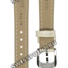 Бежевый кожаный ремешок Tissot T600047100, 14/12, стальная пряжка, для часов Tissot T-Classic T129.210.16.111.00 Classic Dream