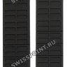 Черный резиновый ремешок Tissot T610020926, без замка, для часов Tissot Quadrato T005.517