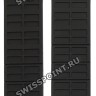 Черный каучуковый ремешок Tissot T610020926, без замка, для часов Tissot Quadrato T005.517