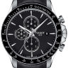 Черный кожаный ремешок Tissot T610041139, теленок, 22/20, без замка, для часов Tissot V8 T106.427, T106427A